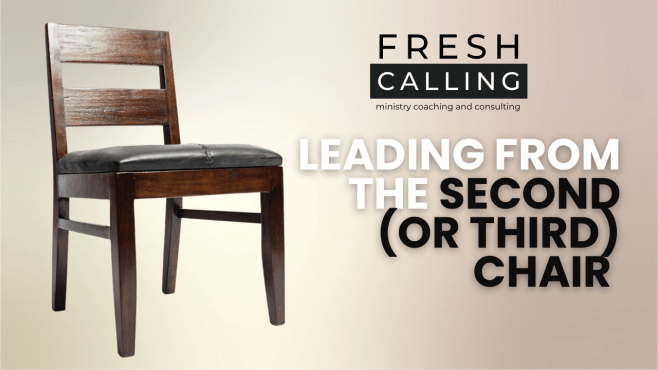 Leading from the second (or third)&nbsp;chair.